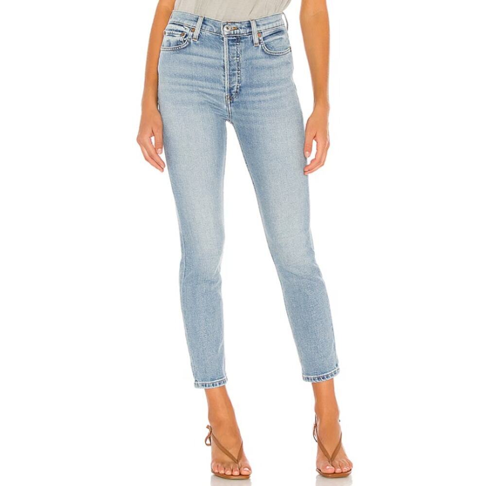 Levi's Re/Done Originals 90s High Rise Ankle Crop Hazey Indigo Size 26 NEW NWT